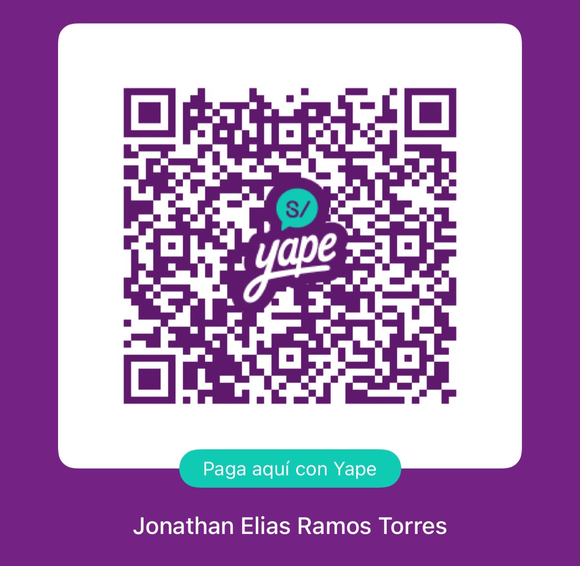QR Yape de Jonathan